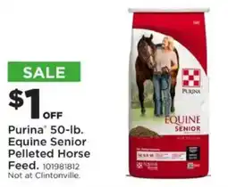 Mills Fleet Farm Purina Equine Senior Pelleted Horse Feed offer