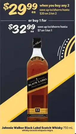 Fresco y Más Johnnie Walker Black Label Scotch Whisky offer