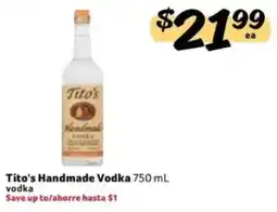 Fresco y Más Tito's Handmade Vodka offer