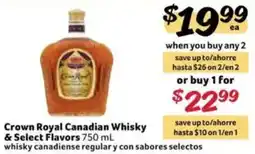 Fresco y Más Crown Royal Canadian Whisky offer