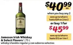 Fresco y Más Jameson Irish Whiskey offer