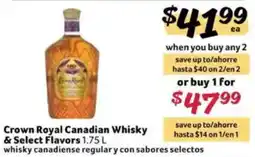 Fresco y Más Crown Royal Canadian Whisky offer