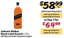 Fresco y Más Johnnie Walker Black Label Scotch offer
