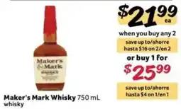 Fresco y Más Maker's Mark Whisky offer
