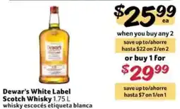 Fresco y Más Dewar's White Label Scotch Whisky offer