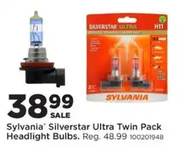 Mills Fleet Farm Sylvania Silverstar Ultra Twin Pack Headlight Bulbs offer