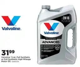 Mills Fleet Farm Valvoline full synthetic or full synthetic high mileage motor oil offer