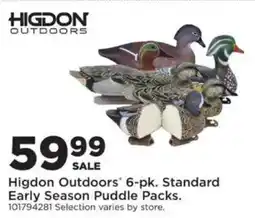 Mills Fleet Farm Higdon Outdoors 6-pk. Standard Early Season Puddle Packs offer