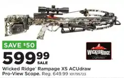 Mills Fleet Farm Wicked Ridge Rampage XS ACUdraw Pro-View Scope offer