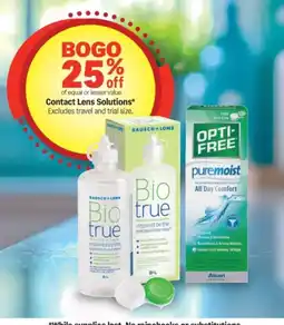 Meijer Bausch + Lomb Bio true Contact Lens Solutions offer