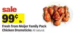 Meijer Meijer Family Pack Chicken Drumsticks offer
