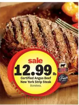 Meijer Certified Angus Beef New York Strip Steak offer