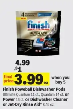 Meijer Finish Poweball Dishwasher Pods offer