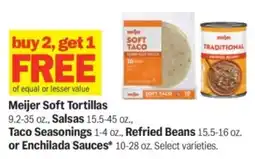 Meijer Meijer Soft Tortillas offer