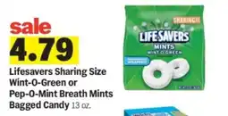 Meijer Lifesavers Wint-o-green or Pep-o-mint breath mints offer