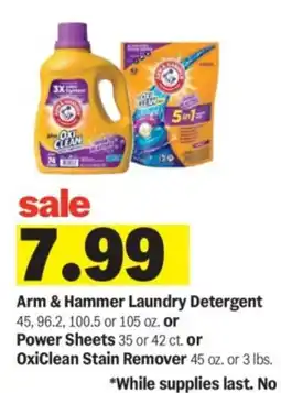 Meijer Arm & Hammer Laundry Detergent offer
