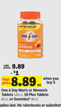 Meijer One A Day Women's Gummies offer