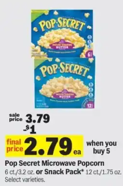 Meijer Pop Secret Microwave Popcorn offer