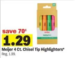 Meijer Meijer chisel tip highlighters offer