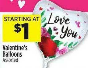 Dollar General Valentine's Balloons offer