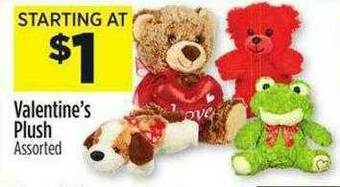 Dollar General Valentine's Plush offer