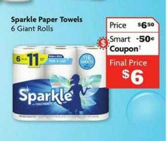 Family Dollar Sparkle Paper Towels offer