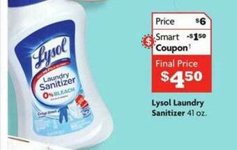 Family Dollar Lysol Laundry Sanitizer offer