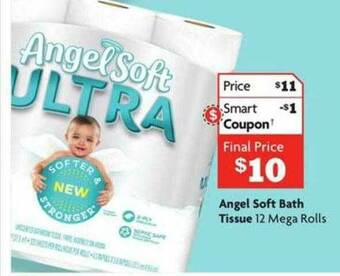 Family Dollar Angel Soft Bath Tissue offer