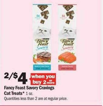Meijer Fancy Feast Savory Cravings Cat Treats* offer