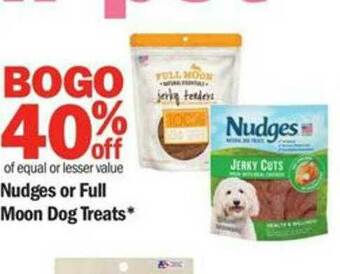 Meijer Nudges Or Full Moon Dog Treats* offer