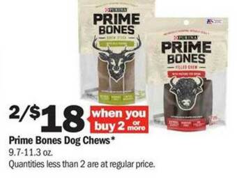 Meijer Prime Bones Dog Chews* offer