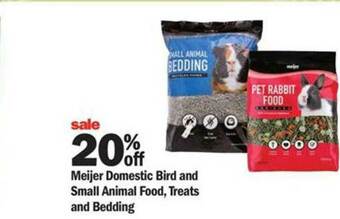 Meijer Meijer Domestic Bird And Small Animal Food Treats And Bedding offer