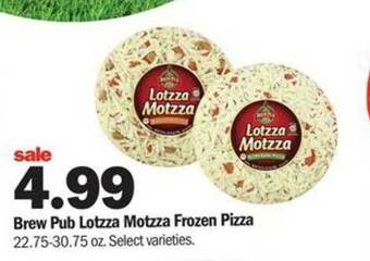 Meijer Brew Pub Lotzza Motzza Frozen Pizza offer