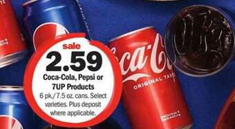 Meijer Coca-cola Pepsi Or 7up Products offer