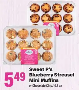 Big Y Sweet P's Blueberry Streusel Mini Muffins offer