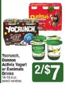 Star Market Yocrunch, Dannon, Activia Yogurt or Danimals Drinks offer