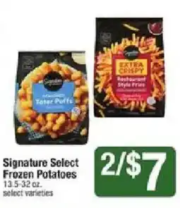 Star Market Signature Select Frozen Potatoes offer