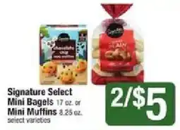 Star Market Signature Select Mini Bagels or Mini Muffins offer