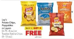 Family Fare Lay's Potato Chips, Poppables or Layers or Tostitos Tortilla Chips offer