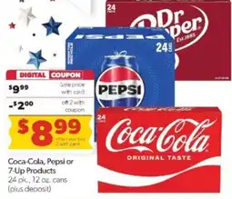 Family Fare Coca-Cola, Pepsi or 7-Up Products offer