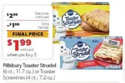 Family Fare Pillsbury Toaster Strudel or Toaster Scrambles offer