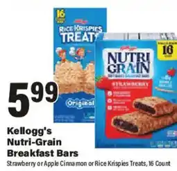 Big Y Kellogg's Nutri-Grain Breakfast Bars offer