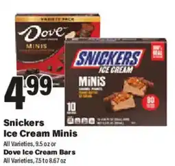 Big Y Snickers Ice Cream Minis offer