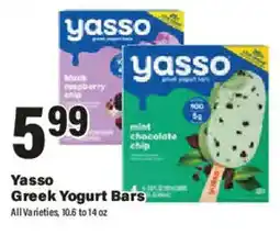 Big Y Yasso Greek Yogurt Bars offer