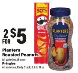 Big Y Planters Roasted Peanuts or Pringles offer