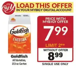Big Y Goldfish offer