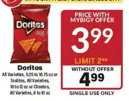 Big Y Doritos offer