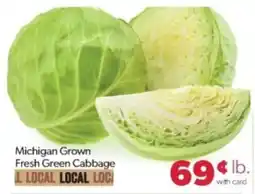 Family Fare Michigan Grown Fresh Green Cabbage offer