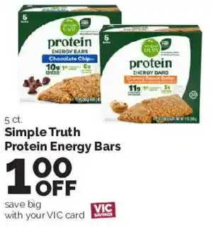 Harris Teeter Simple Truth Protein Energy Bars offer