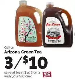 Harris Teeter Arizona Green Tea offer